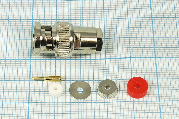 Разъем BNC вилка, RG174