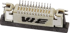 68712414522, 687 0.5mm Pitch 24 Way Straight FPC Connector 68712414522, 687 0.5mm Pitch 24 Way Straight FPC Connector