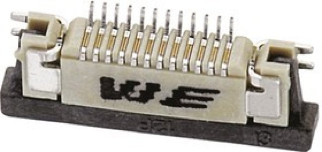 68712414522, 687 0.5mm Pitch 24 Way Straight FPC Connector 68712414522, 687 0.5mm Pitch 24 Way Straight FPC Connector