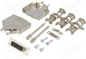 MHDM-15-DMS-K, Разъем D-Sub; PIN: 15; вилка; "мама"; прямой; пайк