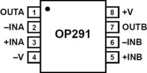 OP291GSZ, сдвоенный прецизионный ОУ SO8 OP291GSZ, сдвоенный прецизионный ОУ SO8
