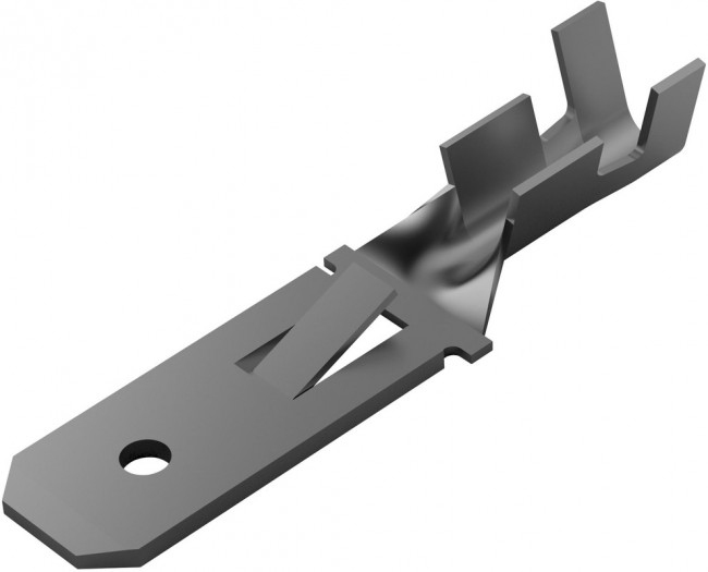 928962-4, FASTIN-FASTON .250 Uninsulated Male Spade Connector, Tab, 6.35 x 0.81mm Tab Size, 1mm² to 2.5mm² 928962-4, FASTIN-FASTON .250 Uninsulated Male Spade Connector, Tab, 6.35 x 0.81mm Tab Size, 1mm² to 2.5mm²