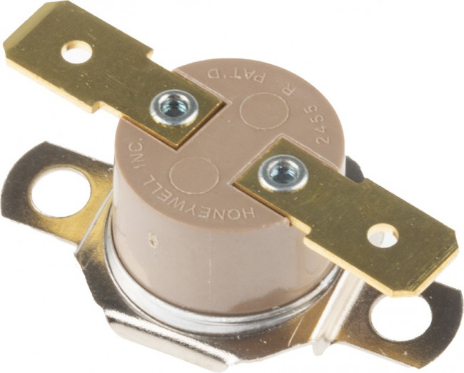 2455RP 9100-435 L70C, Bi-Metallic Thermostat, Opens at +70°C, Closes at +55°C, +186°C Max, NC, Automatic Reset