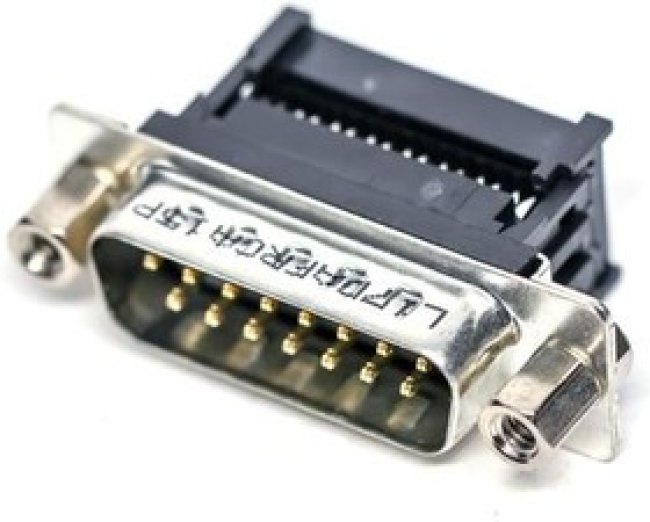 L17DAFRCA15P, D-Sub Standard Connectors IDC MALE 15P FLAT RIBBON CABLE