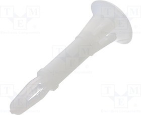DR8G820V40626, Втулка дистанцирующая, полиамид, Дл 15,9мм, защелка / защелка