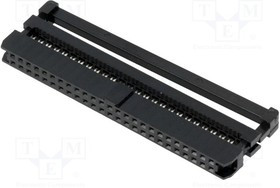 DS1017-50MA2, Разъем IDC "мама" PIN 50 IDC шлейф 1мм gold flash