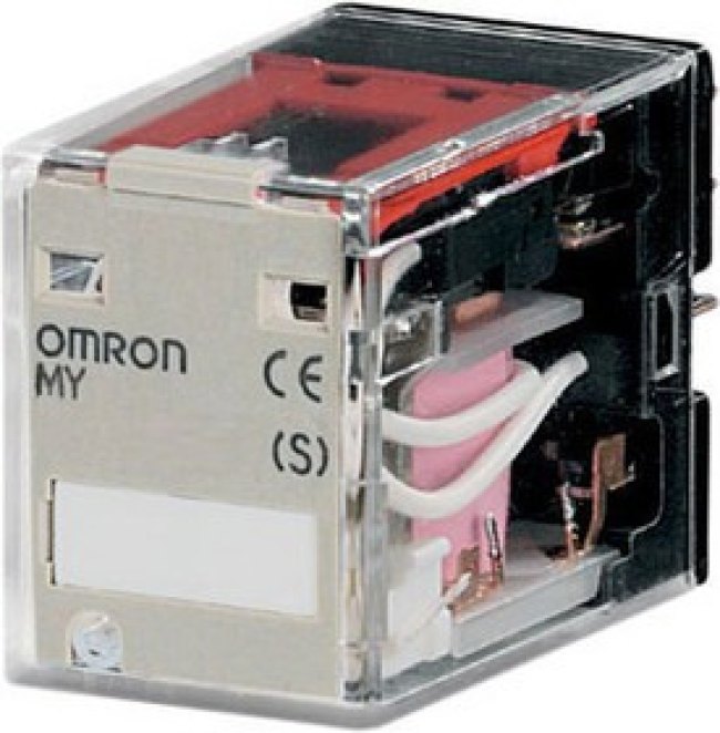 MY4110120ACS, Industrial Relay MY 4CO AC 120V 3A Plug-In Terminal