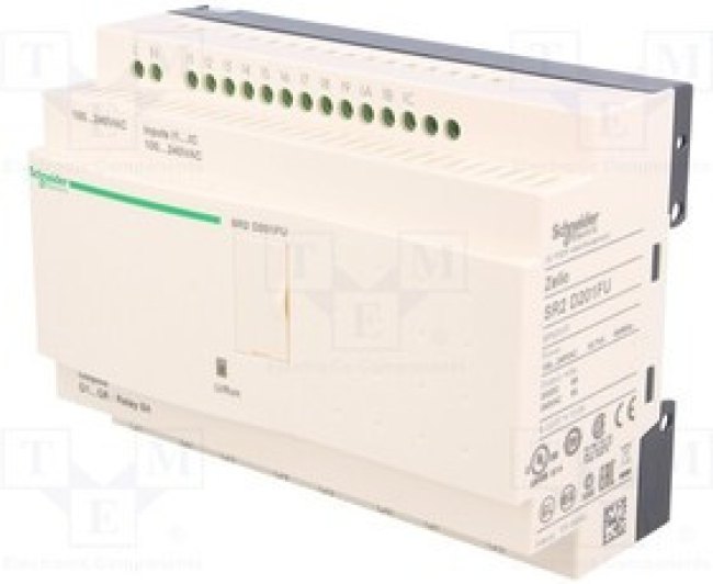 SR2D201FU, ПЛК, IN: 12, Аналог.вход: 0, OUT: 8, OUT 1: реле, DIN, Zelio Logic SR2D201FU, ПЛК, IN: 12, Аналог.вход: 0, OUT: 8, OUT 1: реле, DIN, Zelio Logic