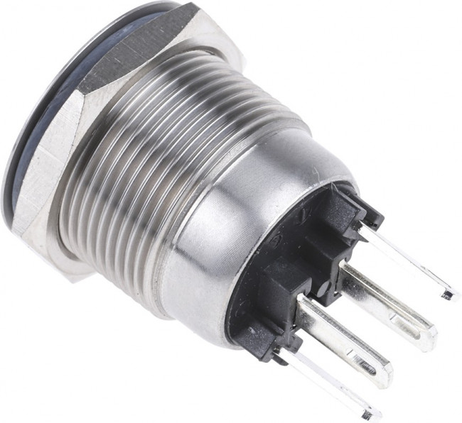 MPI002/28/D1, Pushbutton Switches Stainles Steel Vandl Resistant Switch