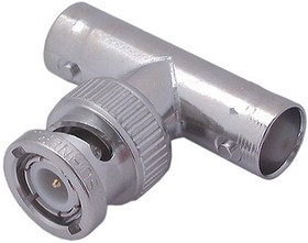 43_BNC-50-0-1/133_NE, Tee 50 RF Adapter BNC Plug to BNC Socket