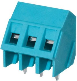 TB008A-508-03BE, Fixed Terminal Blocks Terminal block, screw type, 5.08 , 45, 3 poles, CUI Blue, slotted screw, PCB mount TB008A-508-03BE, Fixed Terminal Blocks Terminal block, screw type, 5.08 , 45, 3 poles, CUI Blue, slotted screw, PCB mount