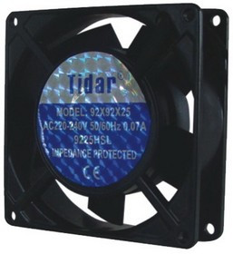 RQA 9225HBL 220VAC, Осевой вентилятор AC с подшипником качения RQA, 92х25, HBL, 220 В