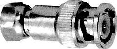 HYR-0153 (GB-153), Переходник, BNC штекер - F штекер (BNC-7049)