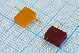 Светодиод прямоугольный 5x2,5x6.5мм, красный, линза красная матовая, L-ID; №5174 R СД 5 x 2,5 x 6,5\кр\\\кр мат\L-ID