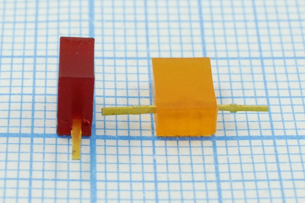 Светодиод прямоугольный 5x2,5x6.5мм, красный, линза красная матовая, L-ID; №5174 R СД 5 x 2,5 x 6,5\кр\\\кр мат\L-ID