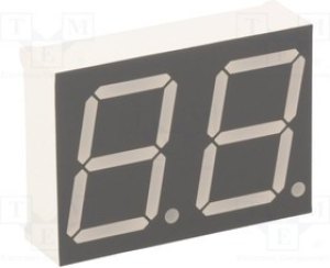 KW2-802AVA, Дисплей: LED, 7-сегментный, 20,32мм, 0,8", II.зн: 2, красный, анод KW2-802AVA, Дисплей: LED, 7-сегментный, 20,32мм, 0,8", II.зн: 2, красный, анод