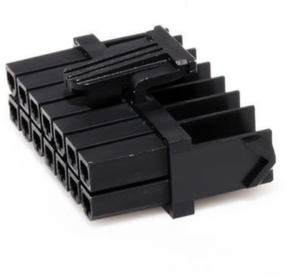 172708-0014, Conn Housing RCP 14 POS 4.2mm Crimp ST Cable Mount Black Mini-Fit Jr Bag 172708-0014, Conn Housing RCP 14 POS 4.2mm Crimp ST Cable Mount Black Mini-Fit Jr Bag