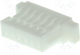 NX1001-06PFS, Вилка, провод-плата, "мама", 1мм, PIN: 6, без контактов, на провод