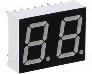 OPD-D5630LR-BW, Дисплей: LED, 7-сегментный, 14,2мм, 0,56", II.зн: 2, красный, 35мкд OPD-D5630LR-BW, Дисплей: LED, 7-сегментный, 14,2мм, 0,56", II.зн: 2, красный, 35мкд