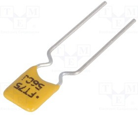 FT075-36, Предохранитель: полимерный PTC, 750мА, d0,51x7,6мм