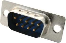 DE2V2PA00LF, Разъем D-Sub; PIN: 2; гнездо; "папа"; на панель; прямой; пайка; 7,5А