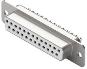 61802524923, D-Sub Connector, Socket, DB-25, Solder Cup, White