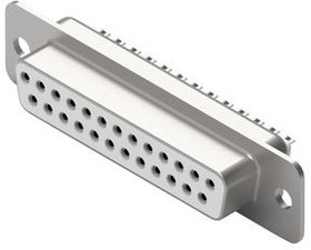 61802524923, D-Sub Connector, Socket, DB-25, Solder Cup, White