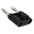 BU-00247-0, Black Male Banana Plug BU-00247-0, Black Male Banana Plug