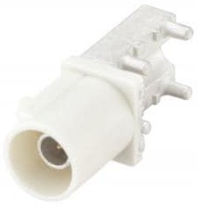 59S2AQ-40MT5-B_1, RF Connectors / Coaxial Connectors Plug PC-Board SMD Right Angle B White