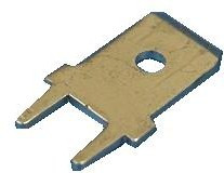 KLS8-01128-PC-250 (TA-M), Клемма ножевая авто вилка 6,3мм на плату