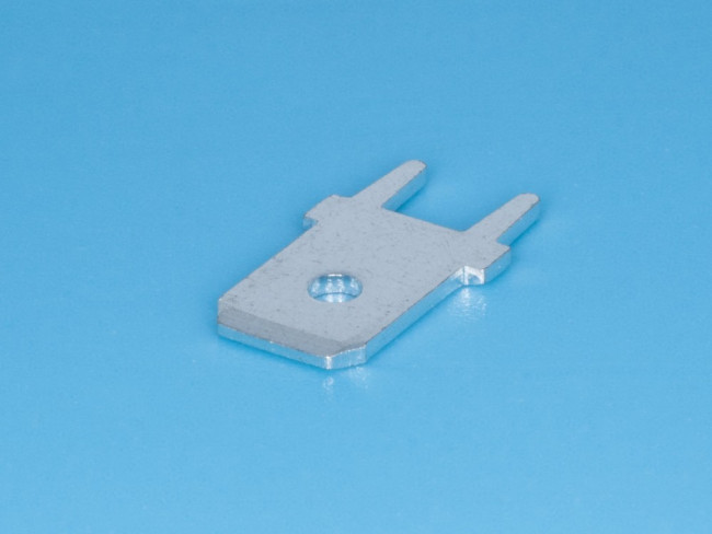 KLS8-01128-PC-250 (TA-M), Клемма ножевая авто вилка 6,3мм на плату