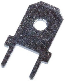 KLS8-01128-PC-250 (TA-M), Клемма ножевая авто вилка 6,3мм на плату