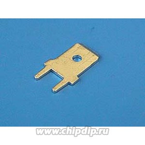 KLS8-01128-PC-250 (TA-M), Клемма ножевая авто вилка 6,3мм на плату