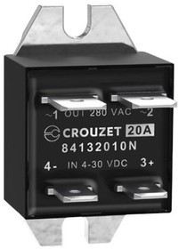 84132010N, SOLID STATE RELAY, 20A, 24-280VAC, PANEL