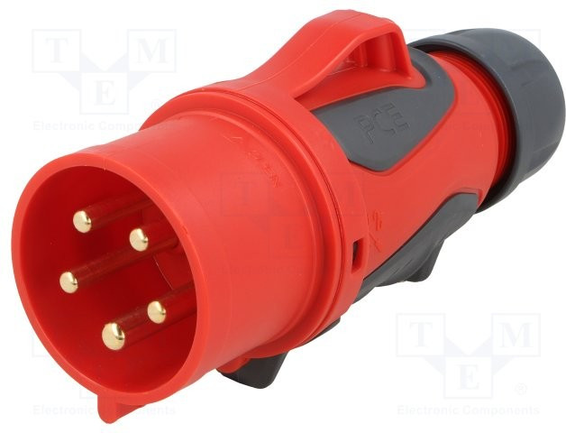 Вилка кабельная 32А 400V 3P+N+E IP44 GRIP 0253-6 Вилка кабельная 32А 400V 3P+N+E IP44 GRIP 0253-6