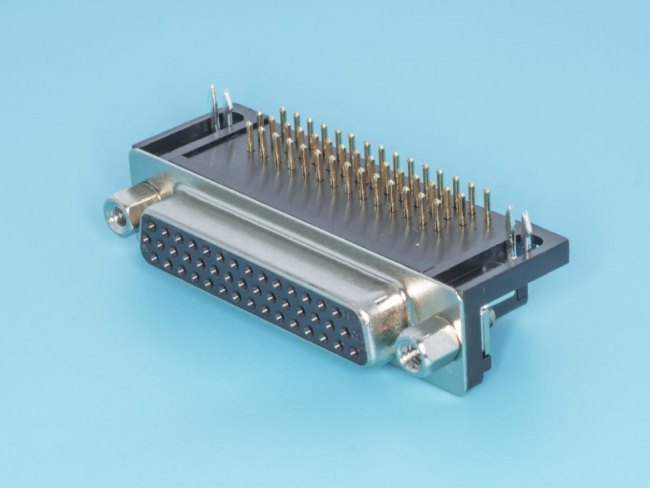 DHR-44F, гнездо D-SUB 44 pin на плату высокой плотности DHR-44F, гнездо D-SUB 44 pin на плату высокой плотности