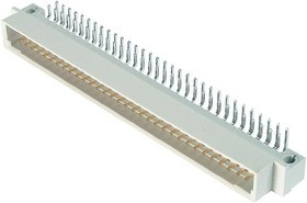 DS1118-64M0R23, вилка угловая, 2 ряда АВ, 64 контакта (2*32), шаг 2,54мм / D22-64MR1D-L (DS1118-64M0R23)