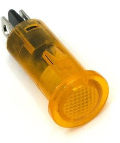 655-1303-104F, LED Panel Mount Indicators 0.5in SnapIn PCB FLAT YELLOW