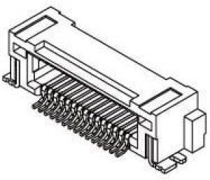 503376-3010, Mezzanine Connector, Header, 0.4 mm, 2 Rows, 30 Contacts, Surface Mount, Phosphor Bronze 503376-3010, Mezzanine Connector, Header, 0.4 mm, 2 Rows, 30 Contacts, Surface Mount, Phosphor Bronze
