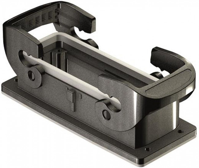 19432240320, Panel Mount Housing 180° 24/B Shell Size Glass Fibre Reinforced Polyamide Double Lock 19432240320, Panel Mount Housing 180° 24/B Shell Size Glass Fibre Reinforced Polyamide Double Lock