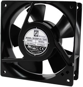 OA109AP-22-1TBR, AC Fans Axial Fan, 120x120x38mm, 230VAC, 99CFM, 15W, 47dBA, 3100RPM, Ball, Terminals