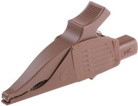 66.9575-27, Dolphin Clip, Brass, 32A, Brown