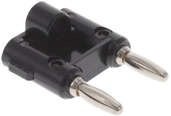 BU-PMDP-0, Black Male Banana Plug, 4 mm Connector, Screw Termination, 15A, 5000V, Nickel Plating BU-PMDP-0, Black Male Banana Plug, 4 mm Connector, Screw Termination, 15A, 5000V, Nickel Plating