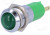 SMBD 14224, Индикат.лампа: LED, вогнутый, 24-28ВDC, Отв: d14,2мм, IP67, металл