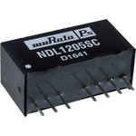 NDL1205SC, DC/DC преобразователь на плату 2Вт 12В-5В SIP TMR1211 (аналог TMR1211 Traco)