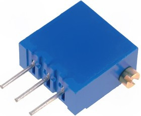 T93XA100R, Потенциометр: монтажный, многооборотный, 100Ом, 500мВт, THT, ±10%