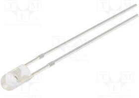 OS5RKP3E31B, LED; 3mm; red; 8400?10000mcd; 30°; Front: convex; 2.1?2.6V; -30?85°C