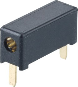 M3498-98, Black Female Test Socket, 2mm Connector, Plug In, Solder Termination, 5A, 1500V ac/dc, Gold Plating