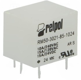 RM50-Z-24, Реле электромагнитное, SPST-NO, Uобмотки 24ВDC, 10A/240ВAC, 15А