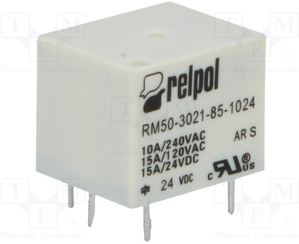 RM50-Z-24, Реле электромагнитное, SPST-NO, Uобмотки 24ВDC, 10A/240ВAC, 15А RM50-Z-24, Реле электромагнитное, SPST-NO, Uобмотки 24ВDC, 10A/240ВAC, 15А